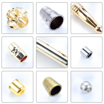 Bronze/Rose Gold/White/Glossy black/Gold/Platinum/Matte black-Alloy End Stopper