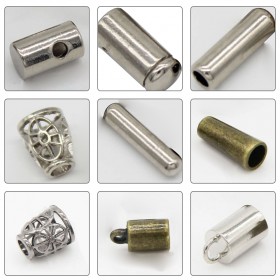 Matte black/Gold/Bronze/Rose Gold/Glossy black/Platinum/White-Alloy End Stopper Matte black/Gold/Bronze/Rose Gold/Glossy black/Platinum/White-Alloy End Stopper
