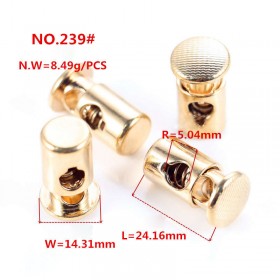 Gold/Platinum/White/Rose Gold/Bronze/Glossy black/Matte black-Alloy Rotundity Spring Buckle