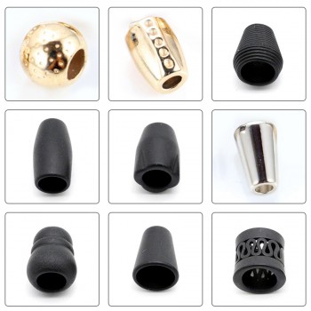 Glossy black/Bronze/Platinum/Rose Gold/White/Matte black/Gold-Alloy End Stopper