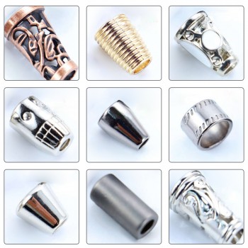 Platinum/Gold/Matte black/Rose Gold/White/Glossy black/Bronze-Alloy End Stopper